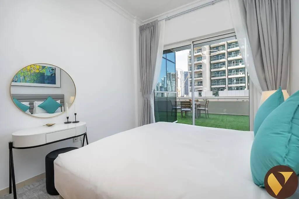 Vogue With Big Terrace And Full Canal View, Partial Burj Khalifa View Located Business Bay, Marasi Drive - Mayfair Residence Dubai Apartamento