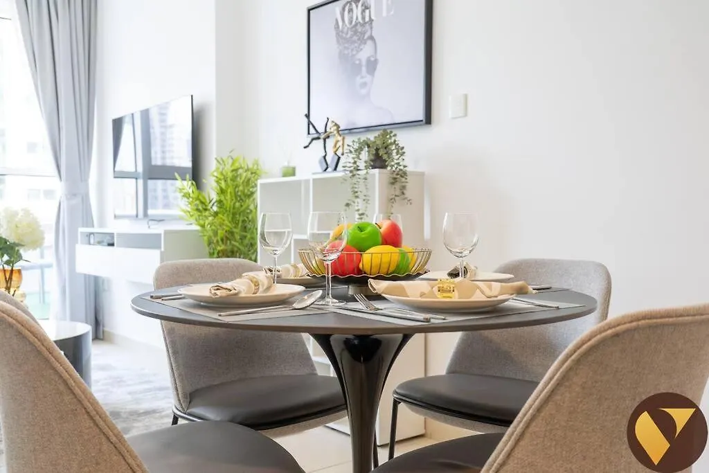 Apartamento Vogue With Big Terrace And Full Canal View, Partial Burj Khalifa View Located Business Bay, Marasi Drive - Mayfair Residence Dubai
